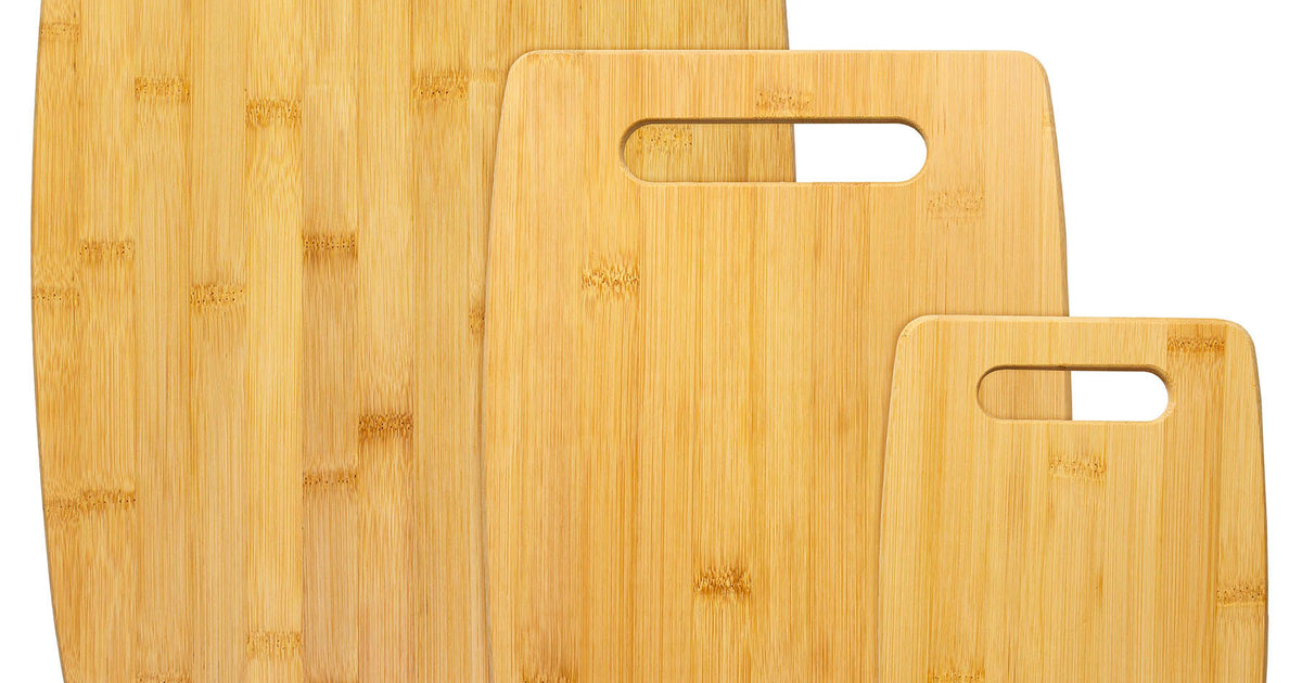 Bamboe Snijplanken Set - Meer Ruimte & Hygiënisch - 4 Stuks - Natuurlijke Kleur - 100