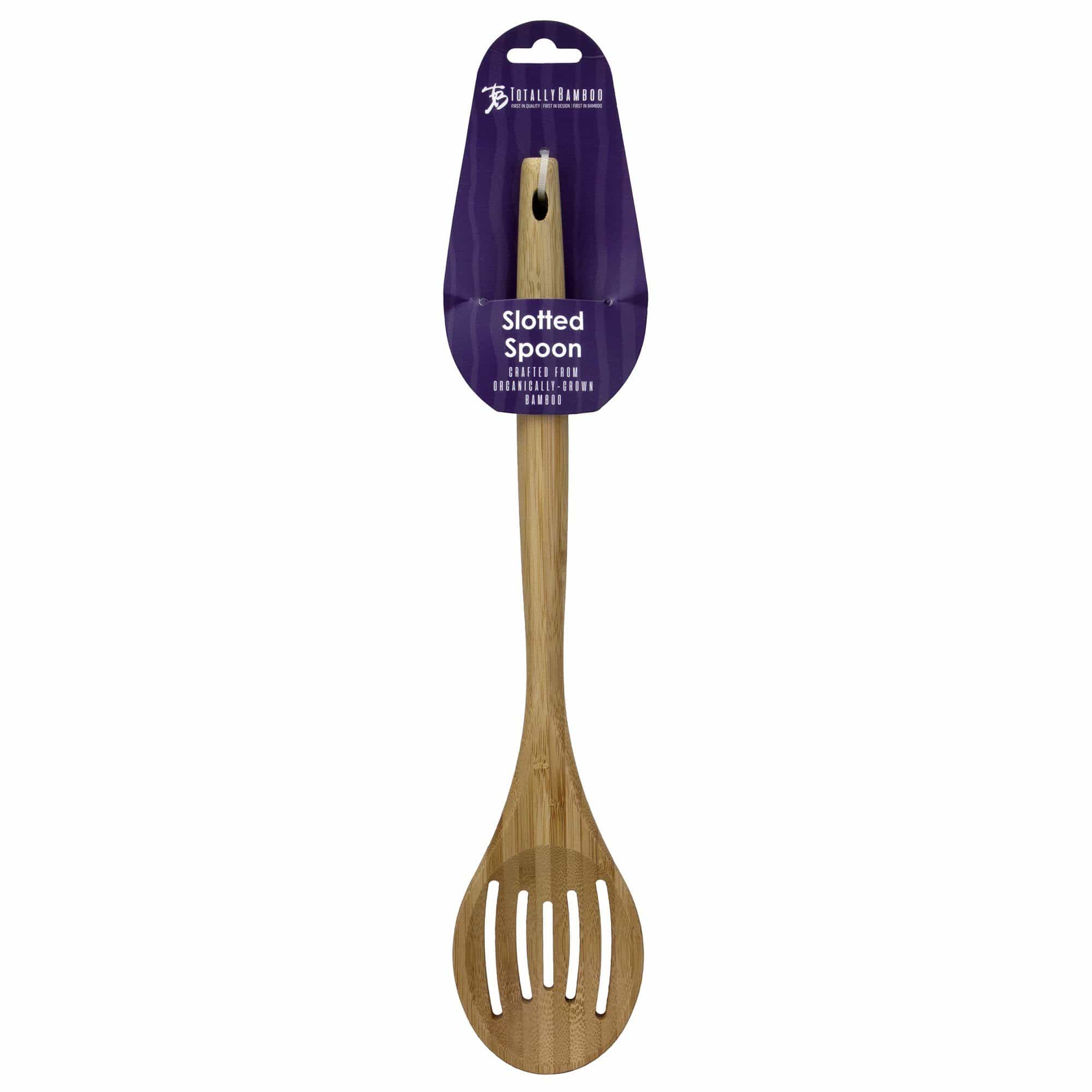 Totally Bamboo 14" Lambootensil Bamboo Slotted Spoon