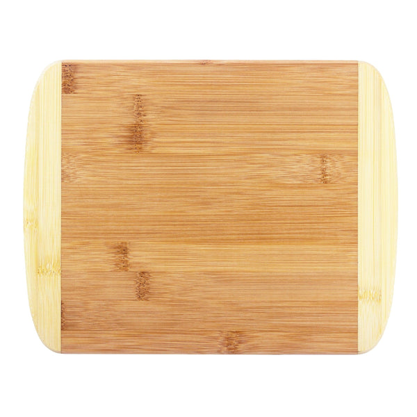 Bamboo Two-Tone Cutting Board with Rounded Edge