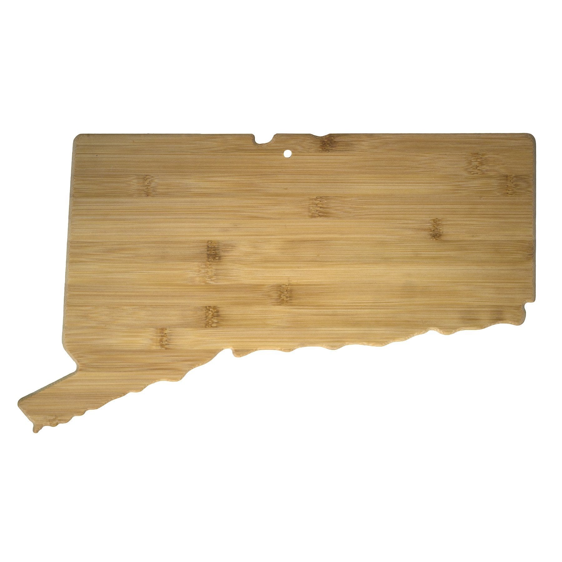 Totally Bamboo Connecticut State Shaped Bamboo Serving and Cutting Board