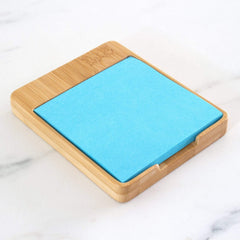 Totally Bamboo Sticky Note Holder Desk Organizer for Cubicle or Home Office