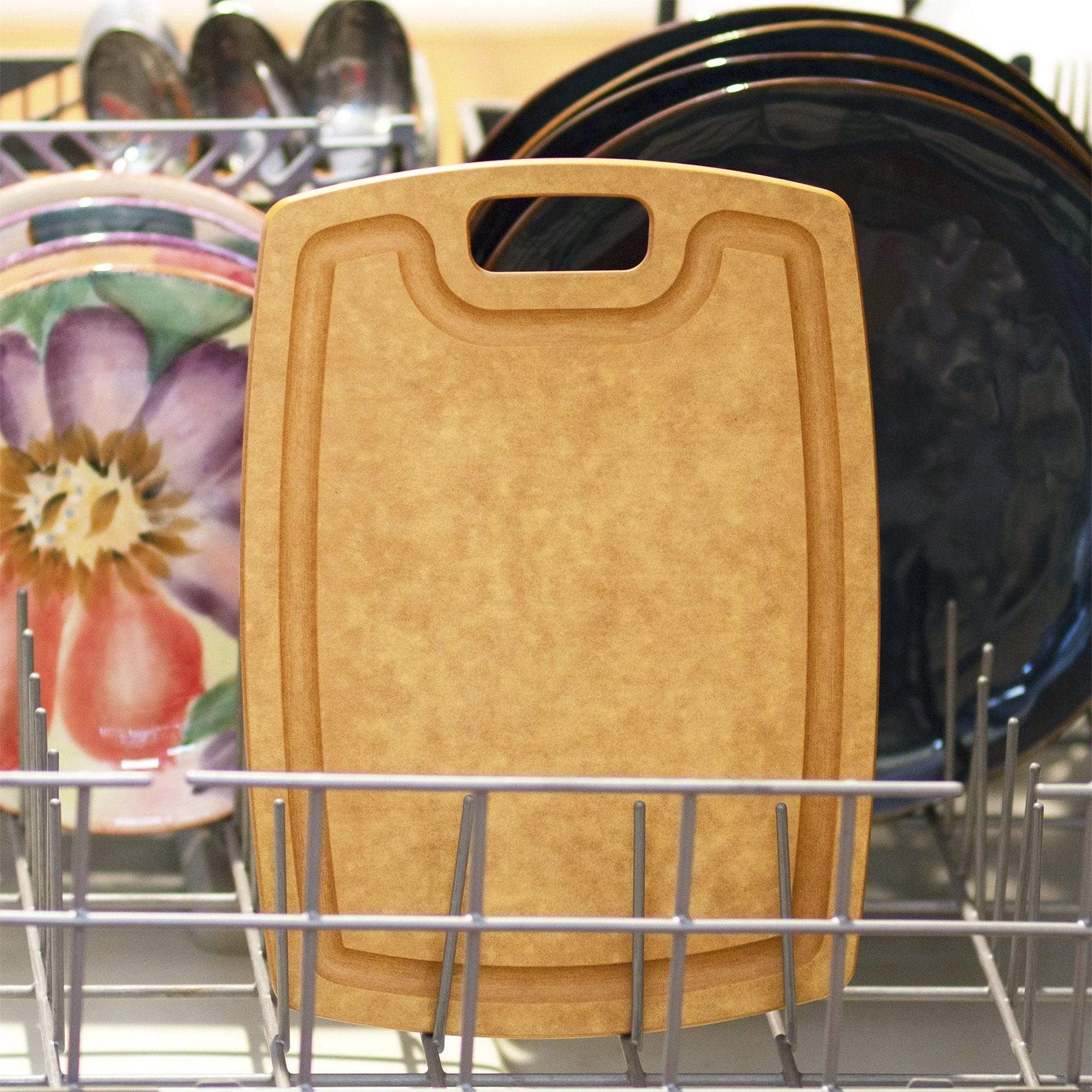 Totally Bamboo Vellum™ Wood Paper Composite Cutting Board with Juice Groove, 11-3/4" x 8-1/2" | Dishwasher Safe