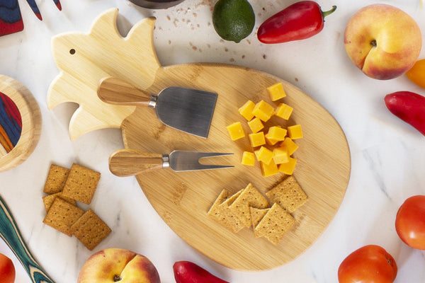 Totally Bamboo Slice of Life Cutting Board and Cheese Tools Set - 21490634