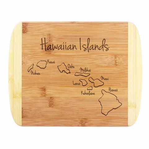 Totally Bamboo "Hawaiian Islands" Engraved Cutting Board, 11" x 8-3/4"