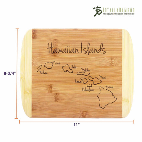 Totally Bamboo "Hawaiian Islands" Engraved Cutting Board, 11" x 8-3/4"