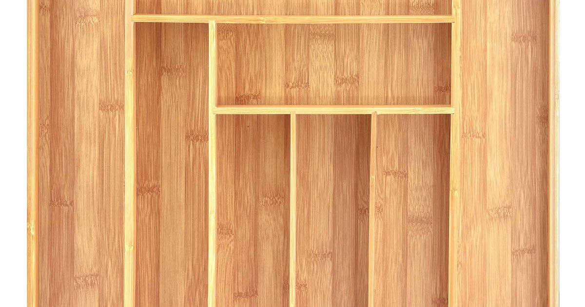 Expandable Bamboo Utensil Drawer Organizer | Totally Bamboo