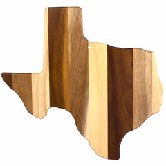 Explore the Rock & Branch® Shiplap Series Texas Cutting Board by Totally Bamboo, skillfully designed in the shape of Texas. This cutting board showcases an alluring mix of wood plank colors and grain patterns, and it includes a handy hole for hanging.