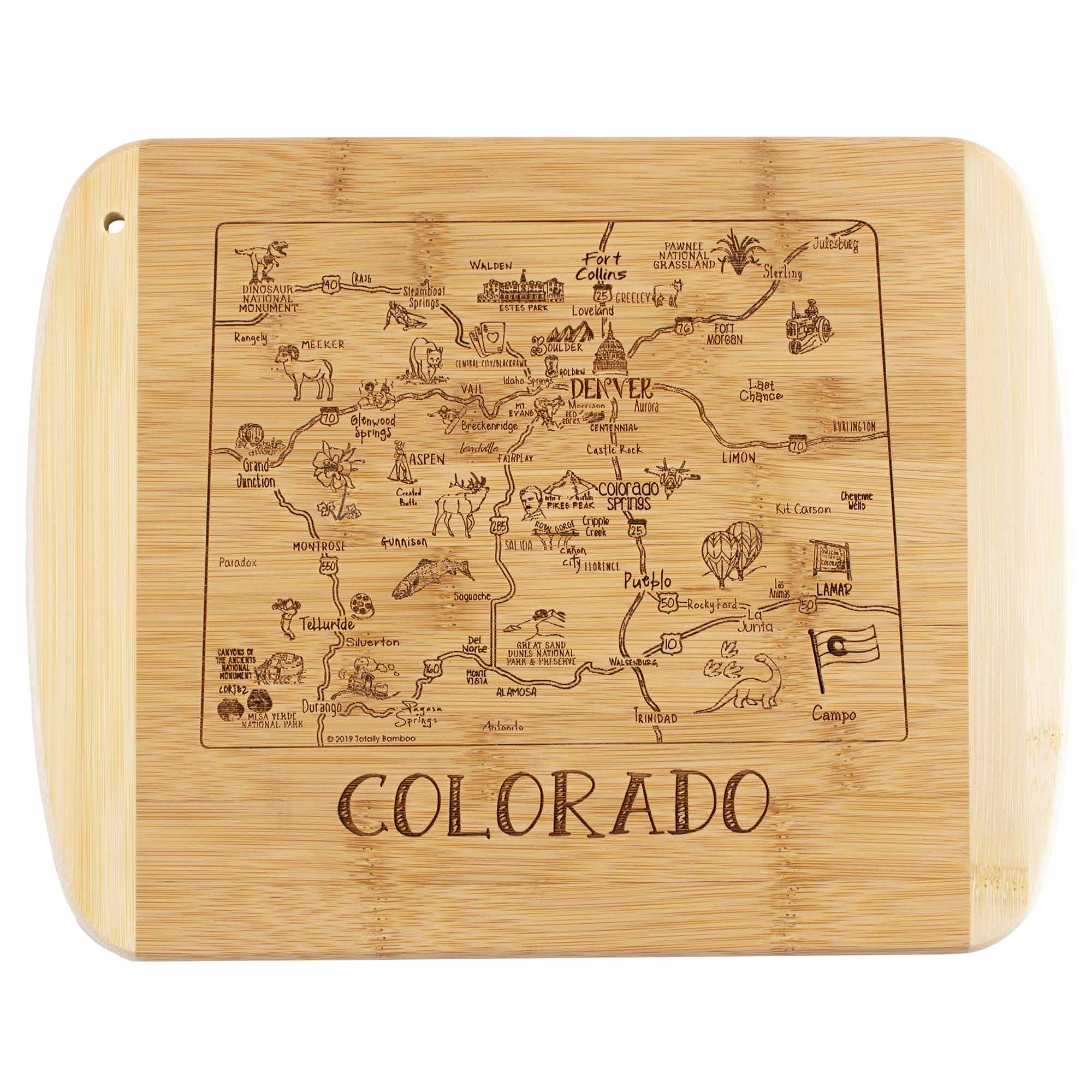 A Slice of Life Colorado Cutting Board, 11