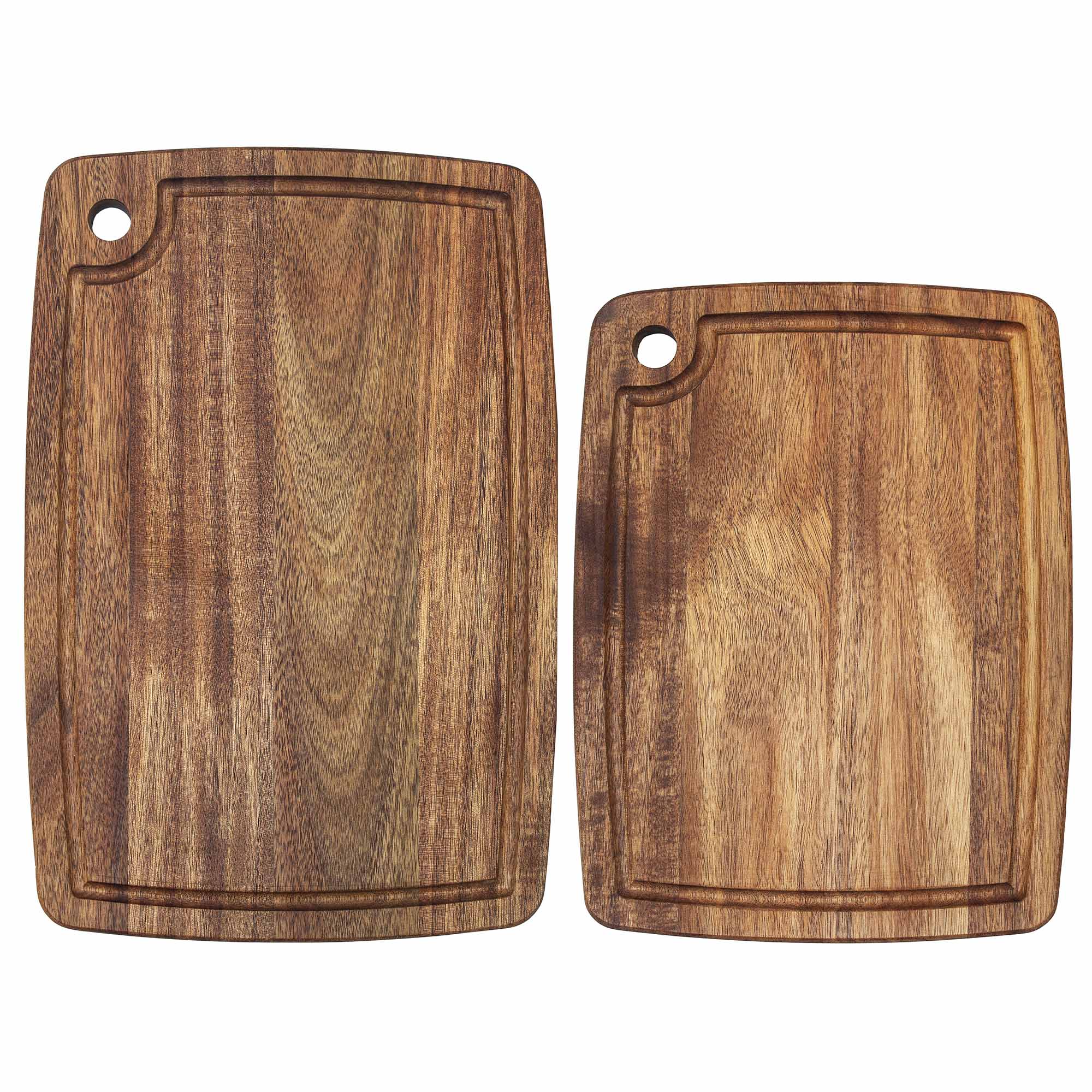 tobacco stick cutting board TB Home 2-Piece Acacia Wood Cutting Board Set