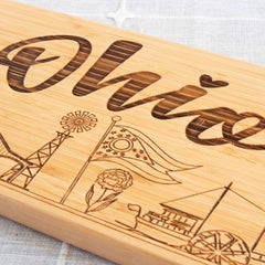 Totally Bamboo Ohio Extra-Large Charcuterie Board and Cheese Plate