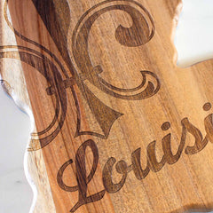 Totally Bamboo Rock & Branch® Origins Series Louisiana State Shaped Cutting & Serving Board