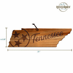 Totally Bamboo Rock & Branch® Origins Series Tennessee State Shaped Cutting & Serving Board