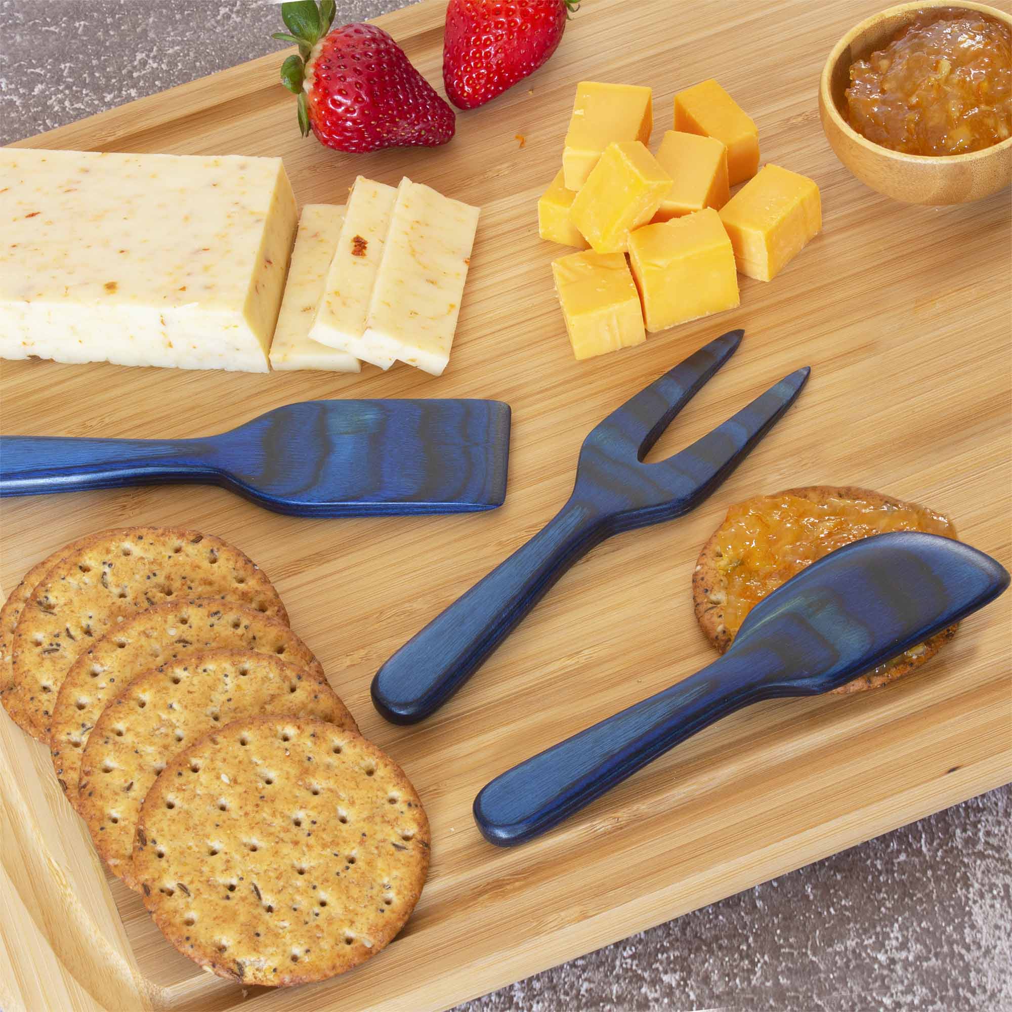 Cheese Tools Set Baltique® Malta Collection 3-Piece Cheese Tool Set | Totally Bamboo