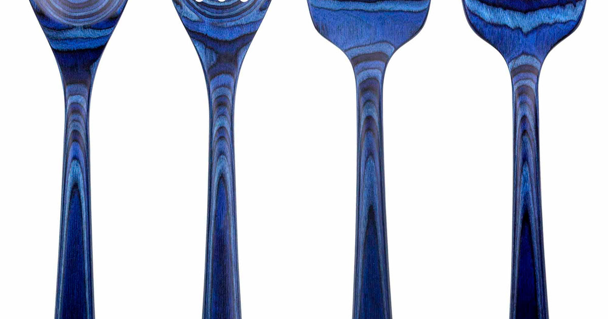 Bamboo Blue Utensils