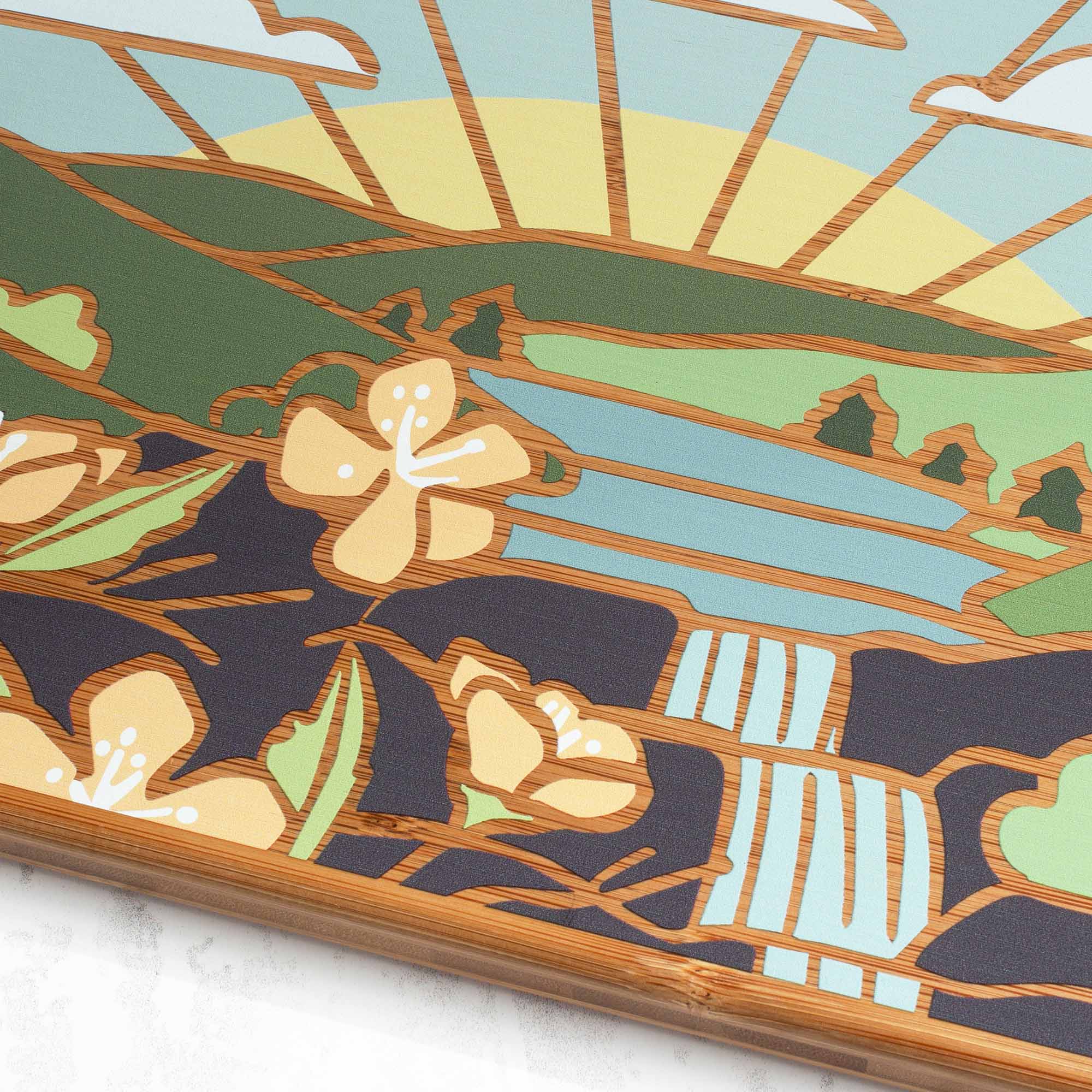 Pennsylvania State Shaped Serving & Cutting Board with Artwork by ...