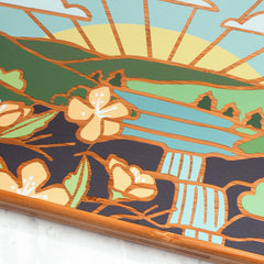 Totally Bamboo Pennsylvania State Shaped Serving and Cutting Board with Artwork by Summer Stokes