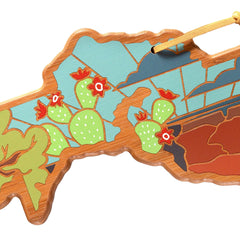 Totally Bamboo Grand Canyon National Park Shaped Cutting and Serving Board with Artwork by Summer Stokes