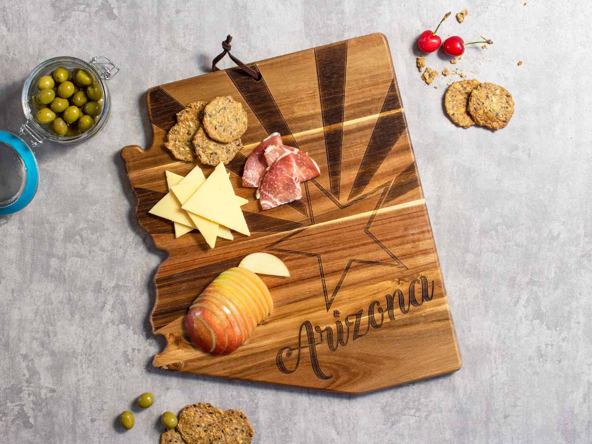 OKLAHOMA CUTTING BOARD -  ROCK & BRANCH ORIGINS SERIES