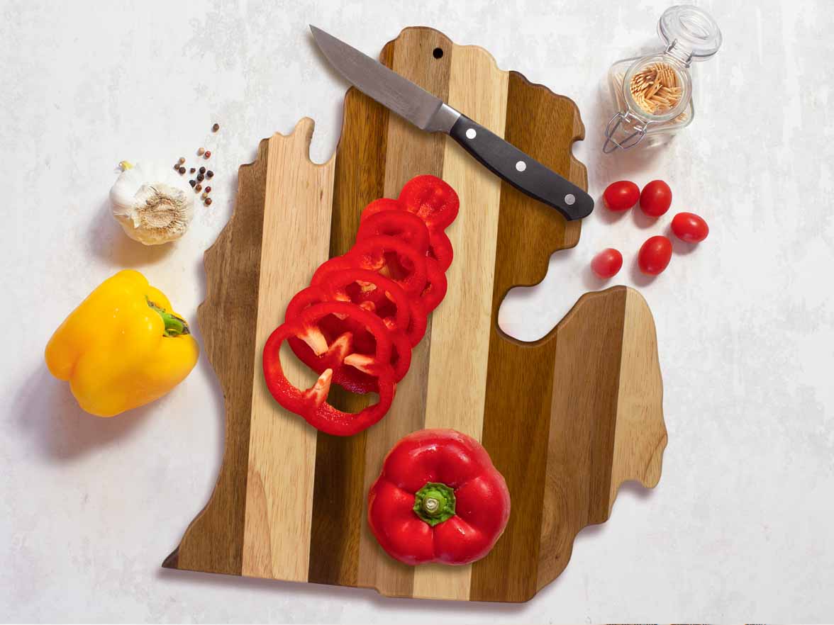 Rock & Branch® Shiplap Series Surfboard Shaped Cutting Board – Totally ...