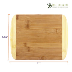 Totally Bamboo Two-Tone Cutting Board, 11" x 8-3/4"
