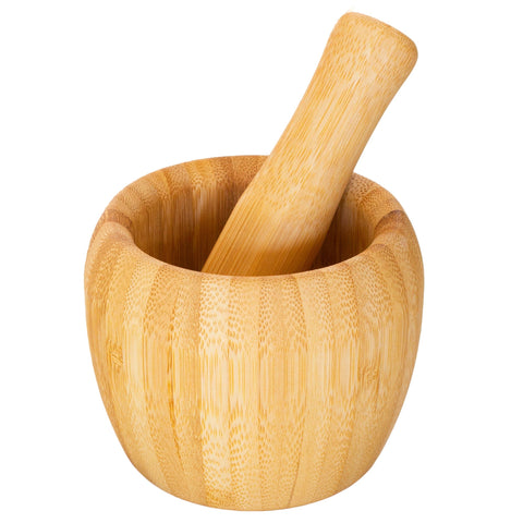 Totally Bamboo TB Essentials Bamboo Mortar and Pestle Set