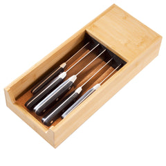 Totally Bamboo Universal Knife Caddy, Organizer and Holder for Drawer or Countertop