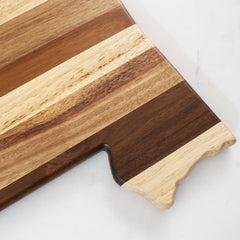 Totally Bamboo Rock & Branch® Shiplap Series Mississippi State Shaped Wood Serving and Cutting Board