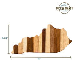 Totally Bamboo Rock & Branch® Shiplap Series Kentucky State Shaped Wood Serving and Cutting Board