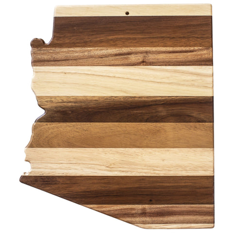 Totally Bamboo Rock & Branch® Shiplap Series Arizona State Shaped Wood Serving and Cutting Board