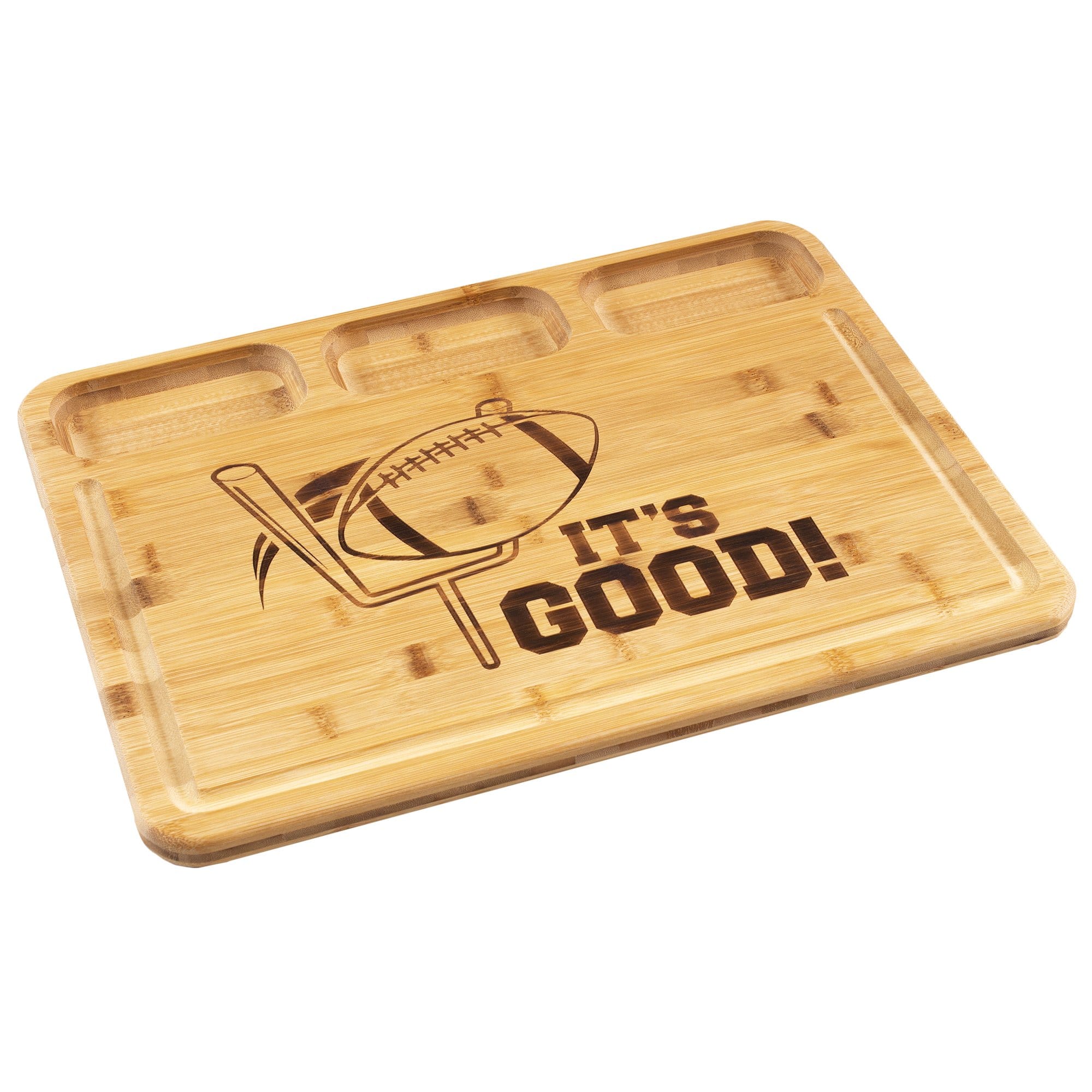 3-Well Kitchen Prep Cutting Board with Juice Groove, 17-1/2 x 13-1/2