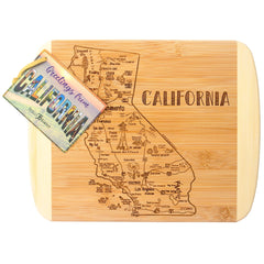 Totally Bamboo A Slice of Life California Serving and Cutting Board, 11" x 8-3/4"