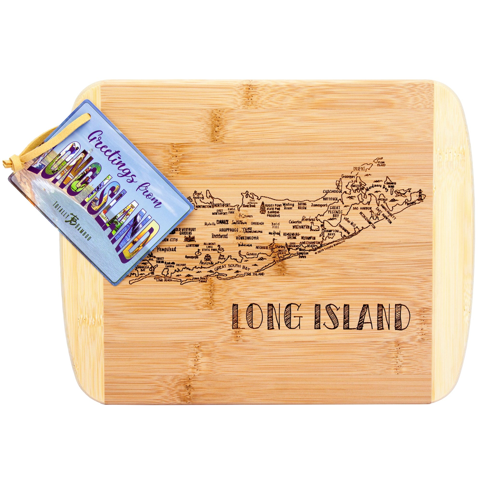 A Slice of Life Long Island Serving and Cutting Board, 11 x 8-3/4 –  Totally Bamboo