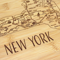 Totally Bamboo A Slice of Life New York Serving and Cutting Board, 11" x 8-3/4"