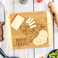 Totally Bamboo A Slice of Life South Carolina Serving and Cutting Board, 11" x 8-3/4"