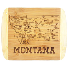 Totally Bamboo A Slice of Life Montana Serving and Cutting Board, 11" x 8-3/4"