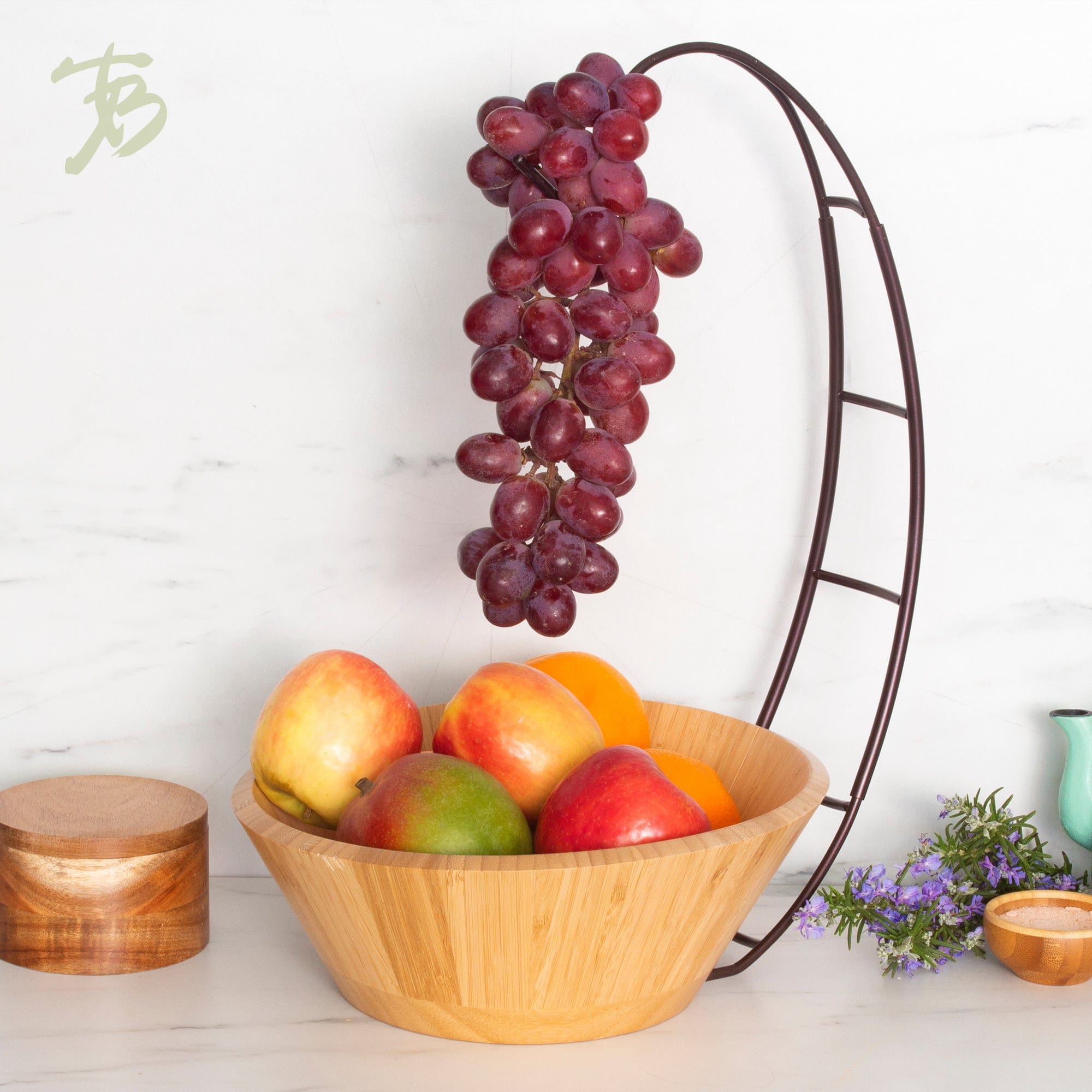 Modern Fruit Basket, 12 inches Tall