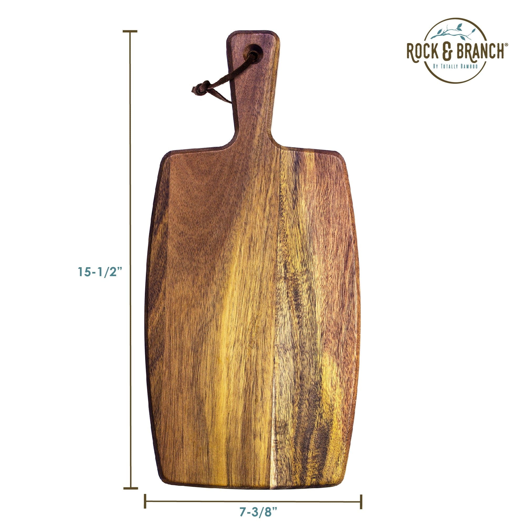 Rock & Branch 600SI Large Acacia Wood Cutting Board with Juice Groove
