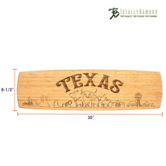 Totally Bamboo Texas Extra-Large Charcuterie Board and Cheese Plate