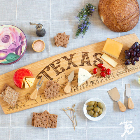 Totally Bamboo Texas Extra-Large Charcuterie Board and Cheese Plate