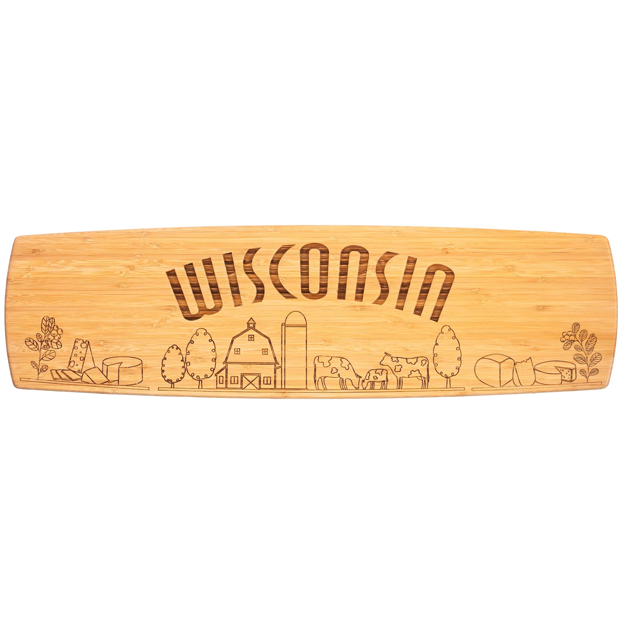 Totally Bamboo Wisconsin Extra-Large Charcuterie Board and Cheese Plate