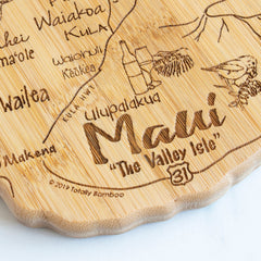 Totally Bamboo Destination Maui Island Bamboo Serving and Cutting Board
