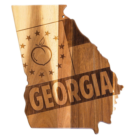 Totally Bamboo Rock & Branch® Origins Series Georgia State Shaped Cutting & Serving Board