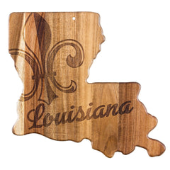Totally Bamboo Rock & Branch® Origins Series Louisiana State Shaped Cutting & Serving Board