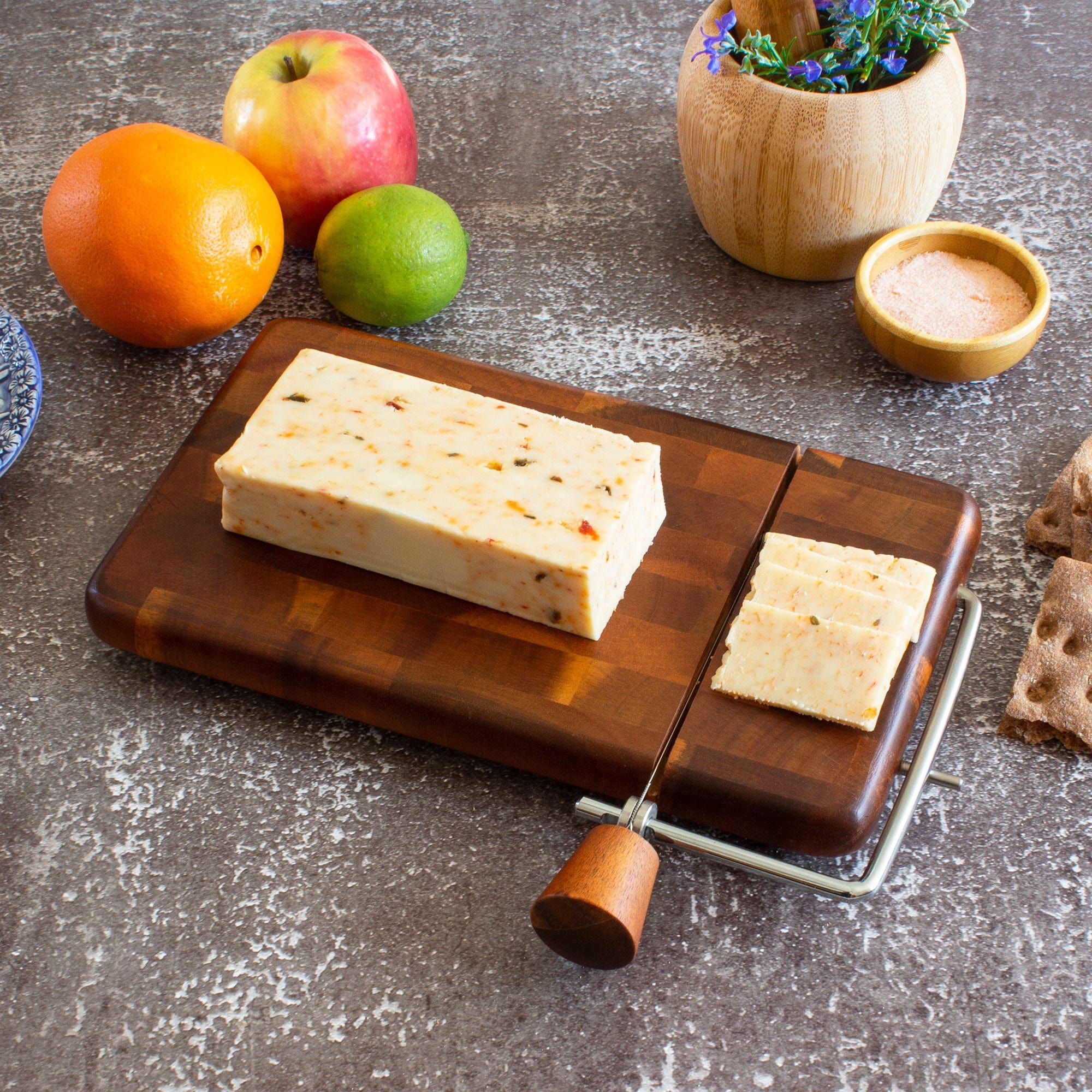 Cheese Cutting Board with Slicer