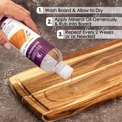 Totally Bamboo 10-Ounce Revitalizing Oil for Bamboo & Wood Cutting Boards, Made in the USA