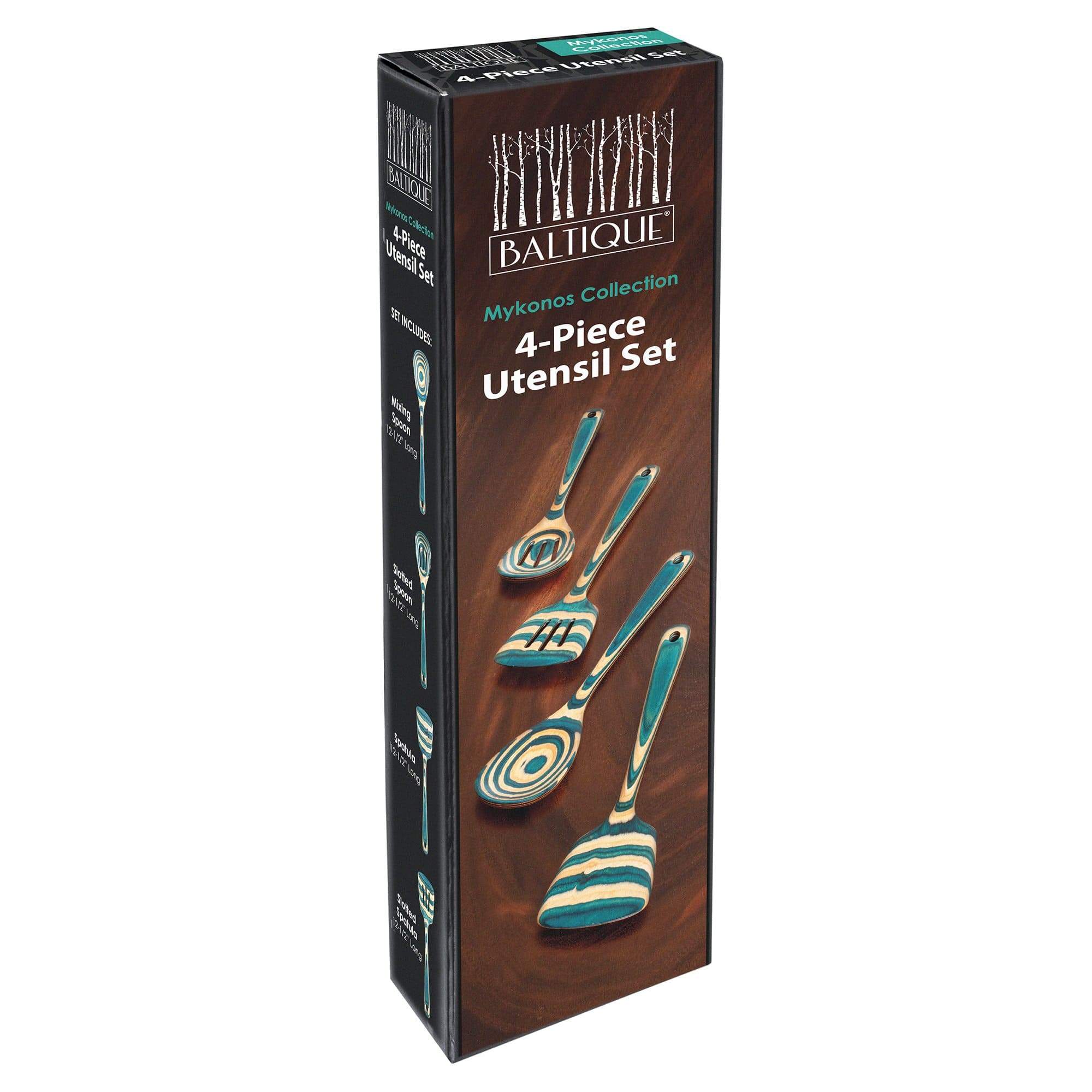 Totally Bamboo Baltique® Mykonos Collection 4-Piece Cooking Utensil Set