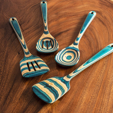 Totally Bamboo Baltique® Mykonos Collection 4-Piece Cooking Utensil Set
