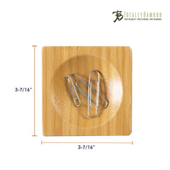 Totally Bamboo 3-Piece Desk Organizer with Paperclip Tray, Sticky Note Holder and Phone Stand