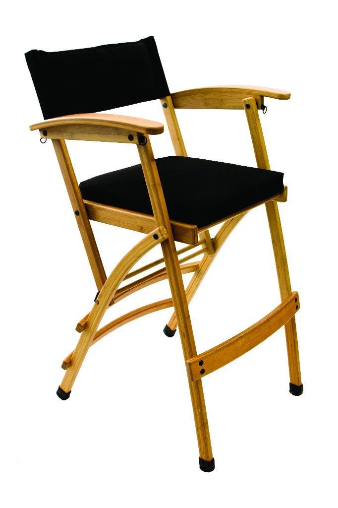 Totally Bamboo 32" Deluxe Bamboo Director’s Chair in Black