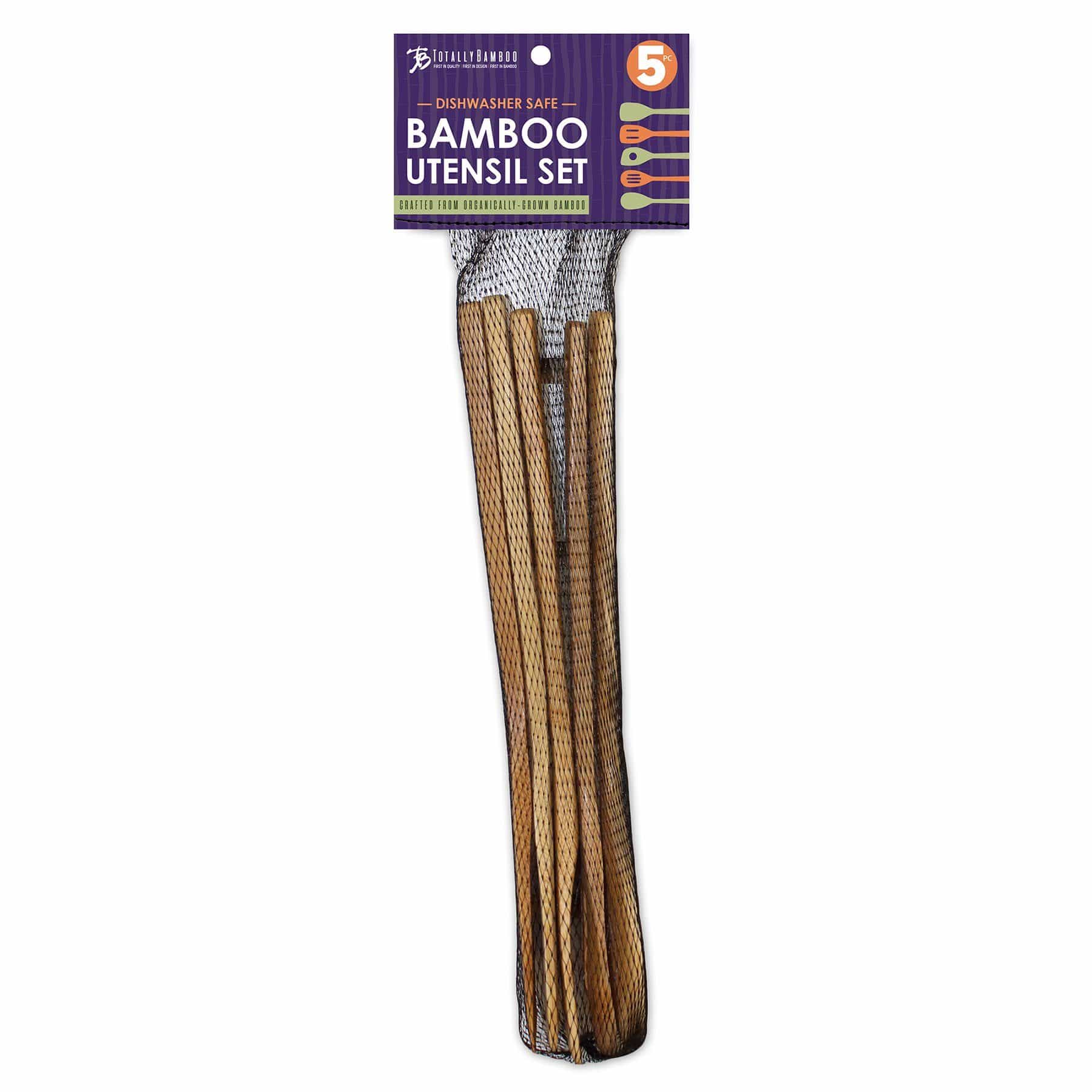 Fiesta 5-Piece Bamboo Silicone Utensil Set